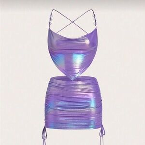 Iridescent Purple Two-Piece Set